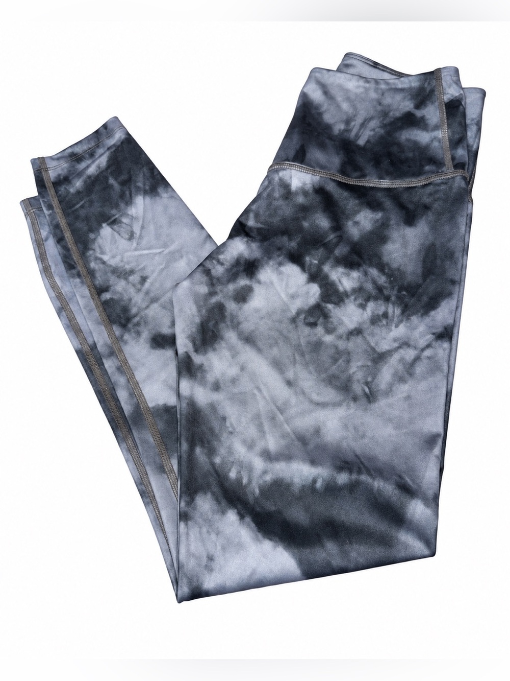 Beyond Yoga Gray & Black Tie-Dye Leggings – Size Medium